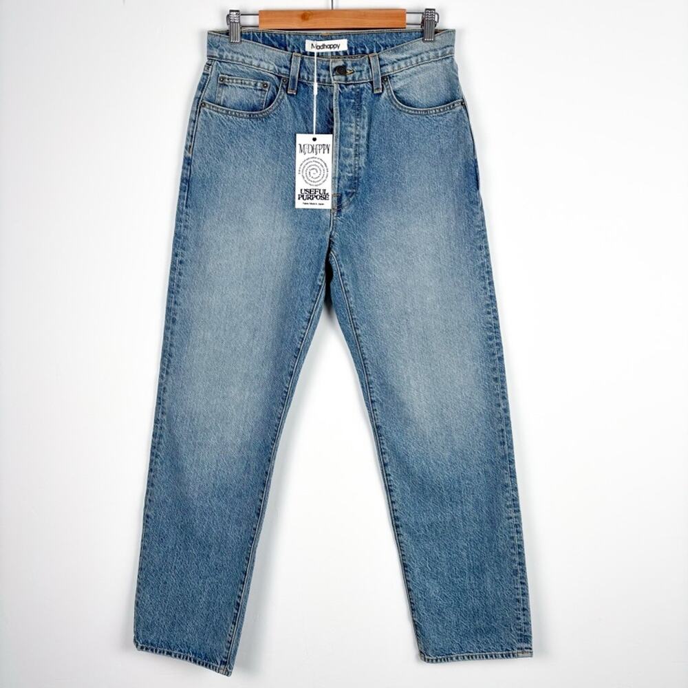 NWT MadHappy Straight‎ Leg Light Wash Denim Jeans Women’s 30